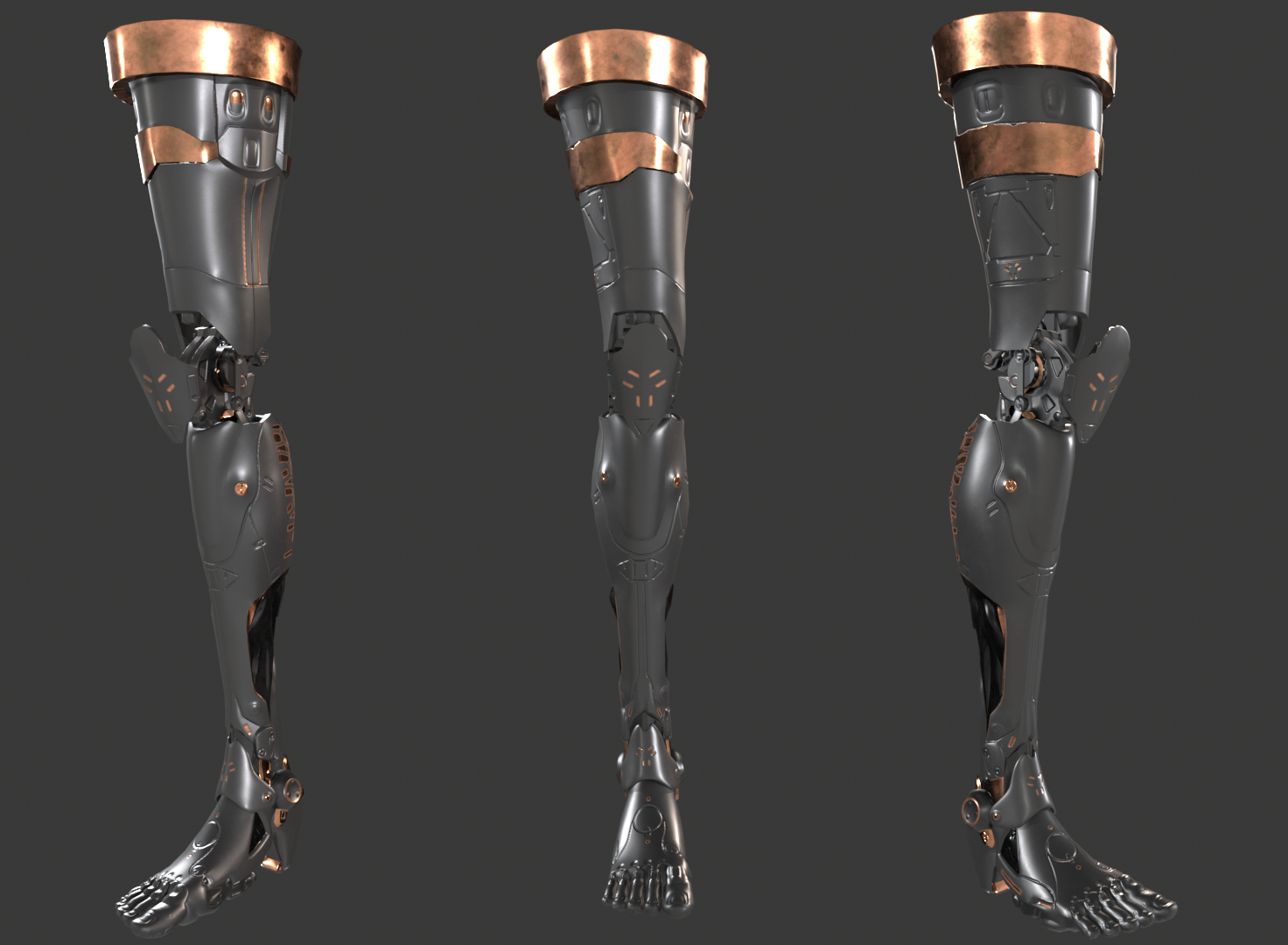 Mechanical leg render